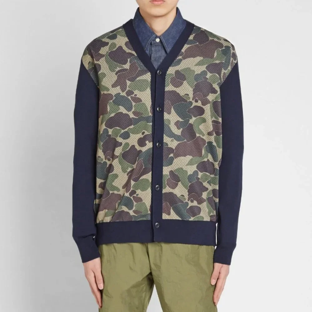 junya watanabe comme des garçons camoflauge cardigan - Picture 2 of 2